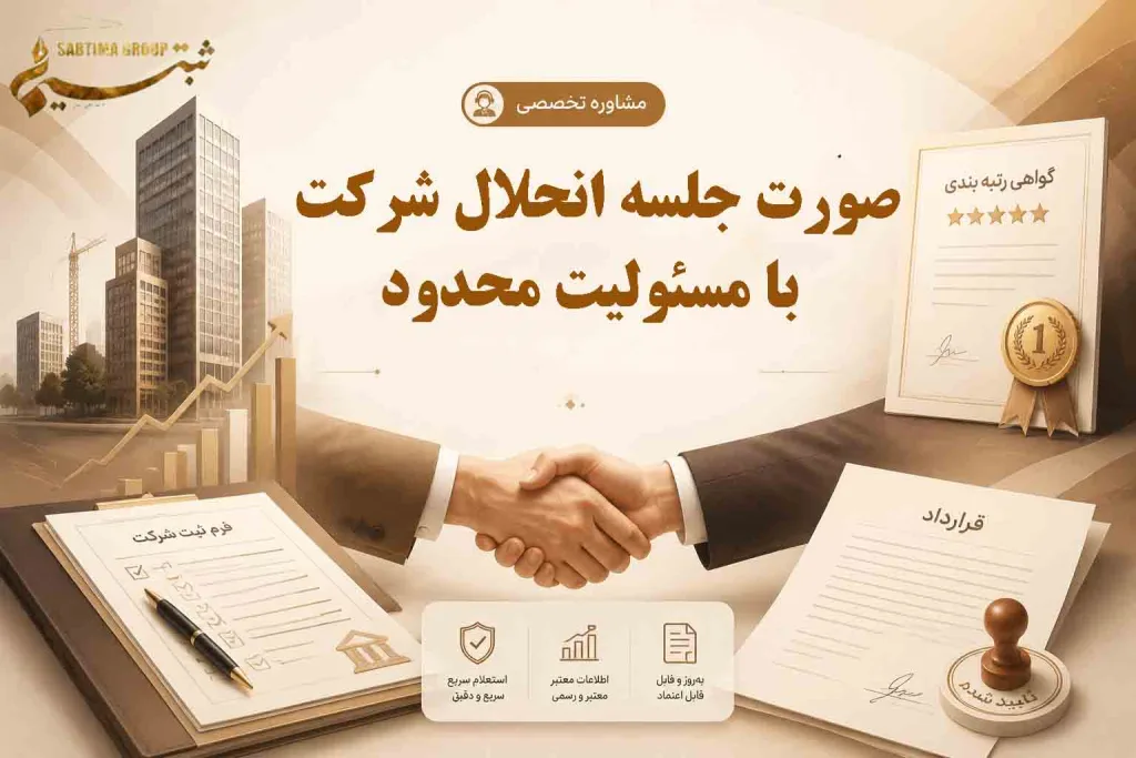 صورت جلسه انحلال شرکت با مسئولیت محدود