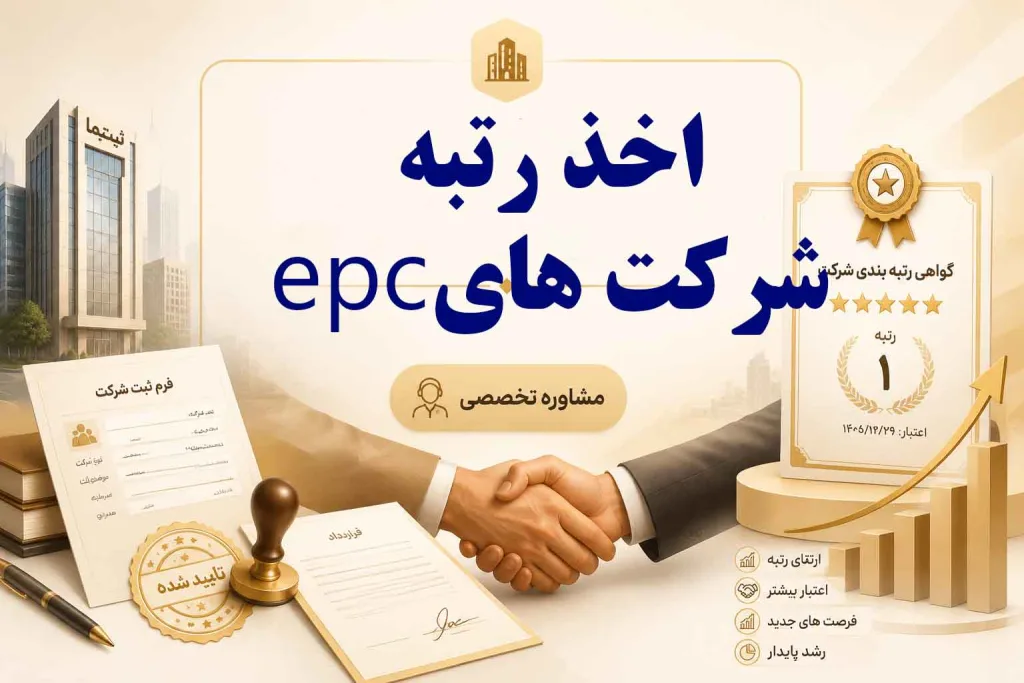 اخذ رتبه شرکت epc